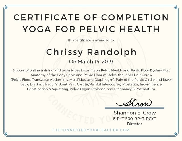 Yoga for Pelvic Health