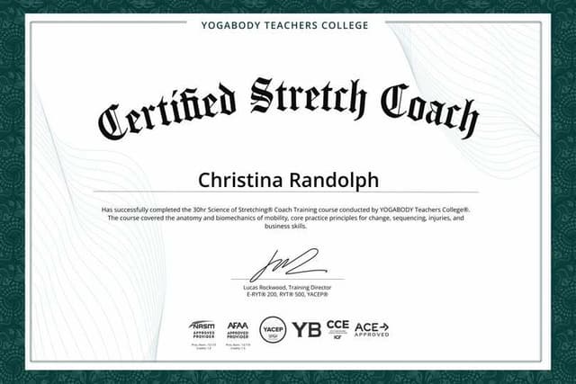 Certified Stretch Coach